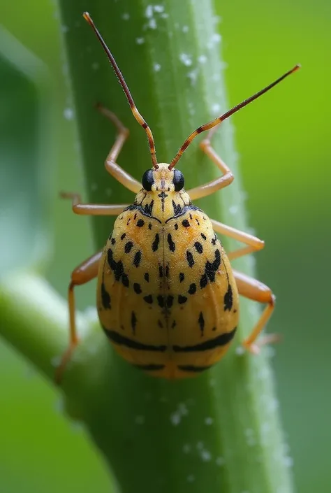 Create an image for this: Experiments with striped mealybug Ferrisia virgata were initially planned for Phenacoccus solenopsis, but after maintaining laboratory rearing, it was realized that the mealybug species is not P. solenopsis. Later it was identifie...