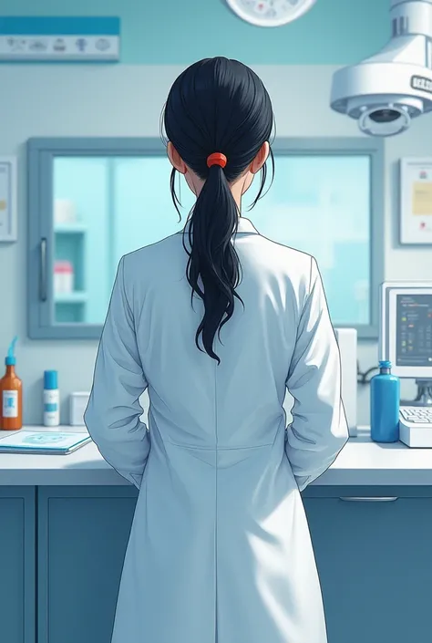 Make a back cover about doctor(girl) not about the person face 