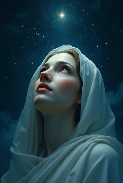 Create the face of Our Lady Under the Stars and write Amen