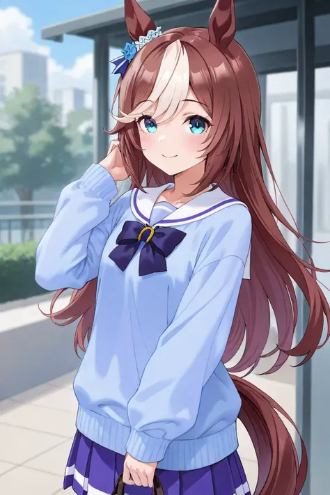 Uma Musume　 Tokai Teio 　 girl 　smile