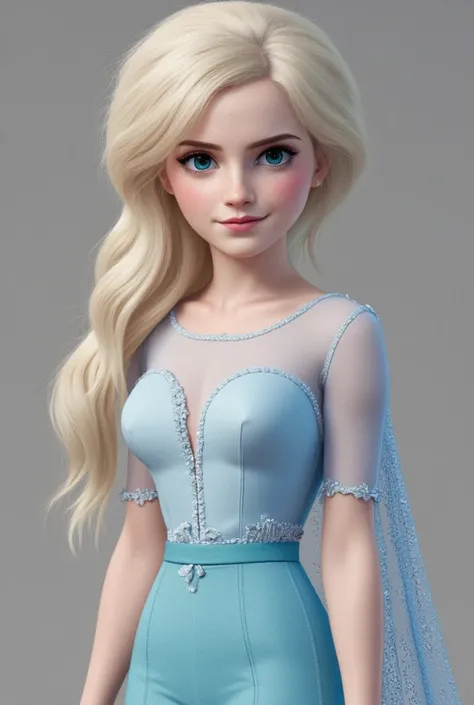 Elsa from Frozen movies looking so beautiful, shorts, long hair's 