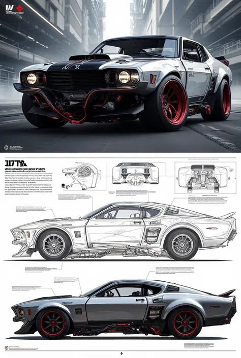 Car reference sheet car design sheet,Tata muscle car