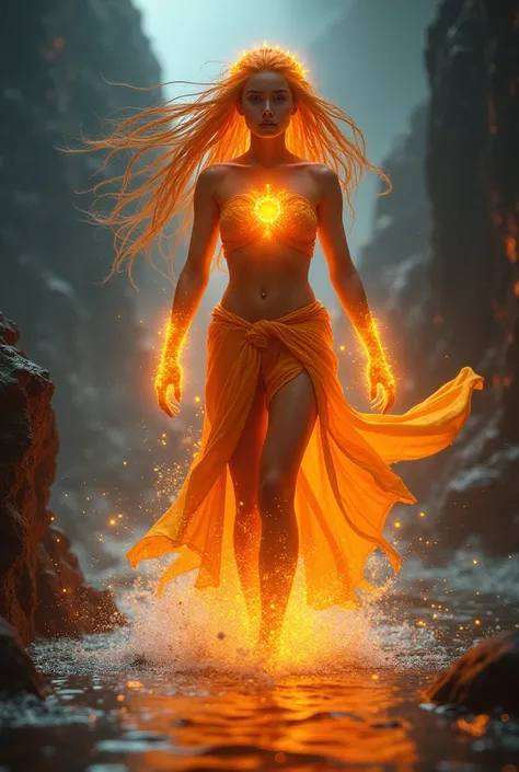 Xyritha is a radiant and swift Pyrosynthes cell, glowing with the energy of the twin suns. Her luminous form allows her to harness sunlight, fueling her rapid growth. Agile and resourceful, she dances across the volcanic waters, leading her colony with gra...