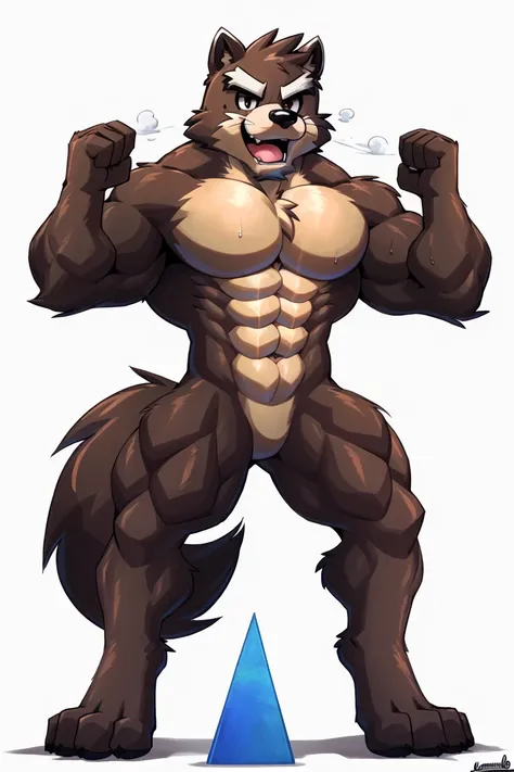 best quality,1boy,solo,muscular male,hi res,8k hd,looking at viewer,(by Butch Hartman,:0.5),(by kamyuelo:1.3),((toony,2d:1.5))+,masterpiece,best quality,{{RocketRacGy Racoon,older:0.9}},solo,hi res,8k hd,UHD,((furry male, Muscular,Brown eyes
,brown body,nu...