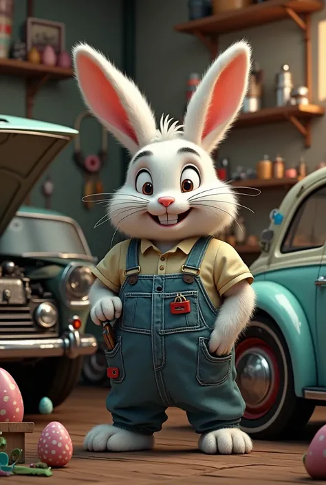 Easter bunny related to automotive 