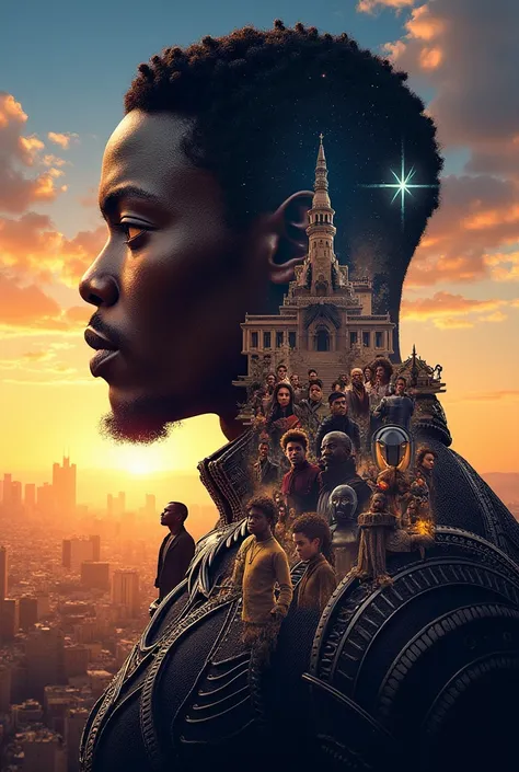 5. "Black Panther" (2018)

Social Issue: Racial justice and cultural preservation

Poster Idea:

Replace the Wakandan skyline with a blend of cultural heritage sites from different African nations.

Highlight diverse Black leaders in the background instead...