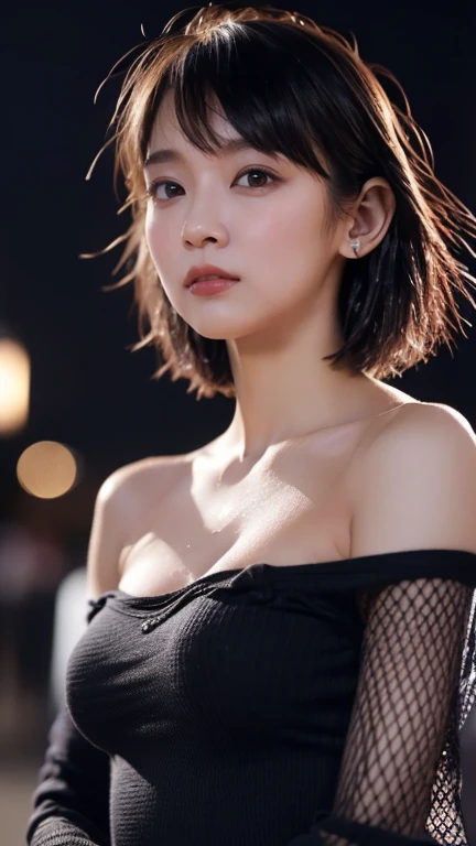  female middle school student、 beautiful Japanese girl,  pretty face,  People Watching Viewers 、( hyperreality ：1.35)、( real ：1.4)、 beautiful Japanese woman、(( grumpy expression during shooting ))、One person、light makeup、masterpiece、最 High Quality 、 High Q...