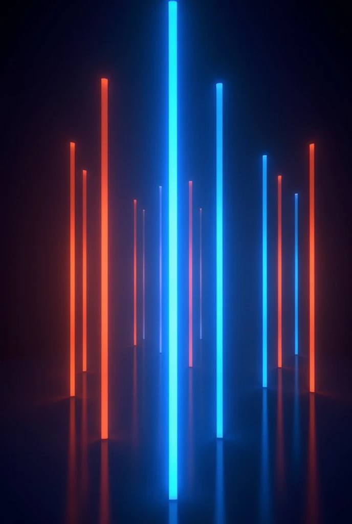 Vertical 1024×1792 blue light and orange light