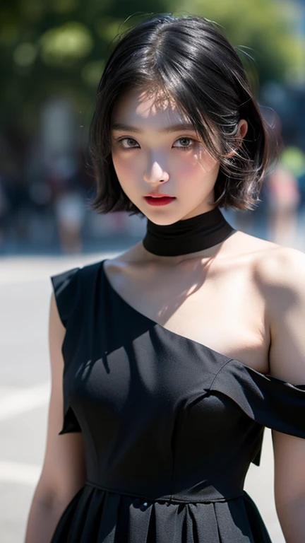  female middle school student、Beautiful girl holding a cucumber,  pretty face,  People Watching Viewers 、( hyperreality ：1.35)、( real ：1.4)、 beautiful Japanese woman、((Bad mood))、One person、light makeup、masterpiece、最 High Quality 、 High Quality 、One person...