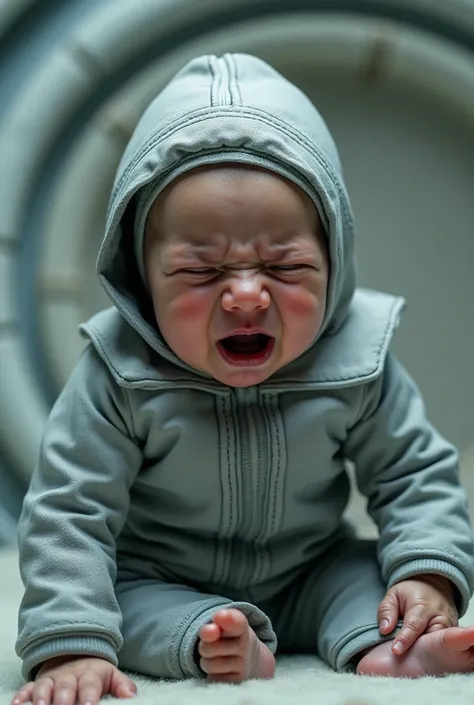 Baby crying in the uniform from the movie Raud 6