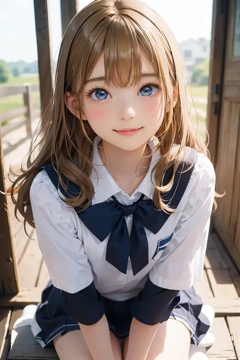 masterpiece,8k, ( best quality), ( Best Shadows),(( Rural Areas)),  Dynamic Lighting  , ( max resolution), (smile),backlit, Highly Detailed Face and Skin Textures,  Delicate Eyes,  dark blue eyes , double eyelids,  natural blush,  white skin: 1.2, ( glossy...