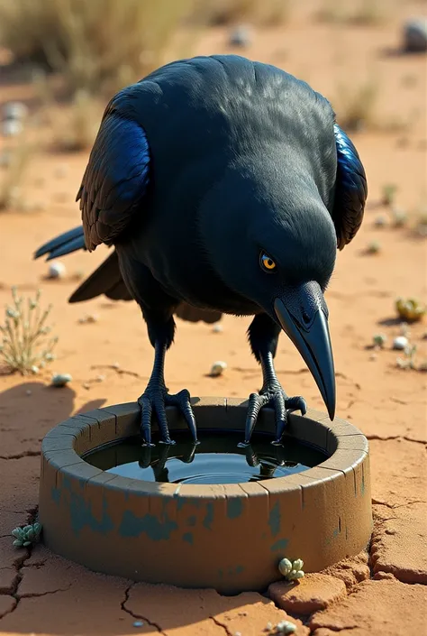 Thirsty crow