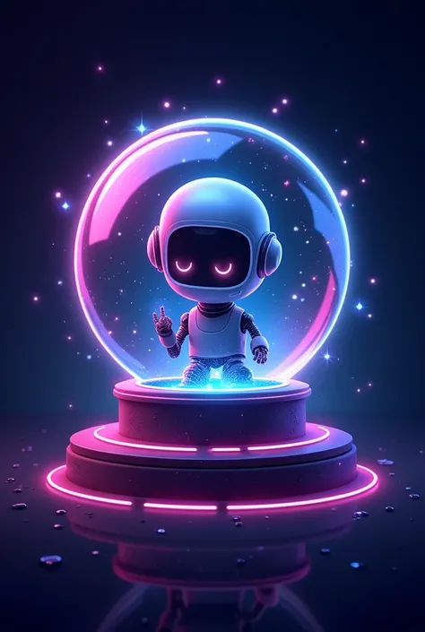 
Design a futuristic and playful logo for a meme coin called ‘PredictaCoin.’ The logo should feature a glowing crystal ball with a sleek robotic design inside, symbolizing artificial intelligence. The crystal ball should have a neon glow in shades of blue,...