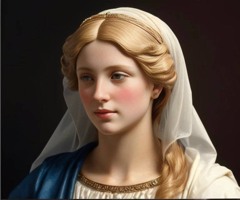  a close up of a woman wearing a veil, real woman,  real image of Bernini , Portrait of the goddess 3 d ,  inspired by Alexandre Cabanel , Portrait of Helen of Troy , in High Renaissance style , realistic renaissance portrait, inspired  by Johann Friedrich...