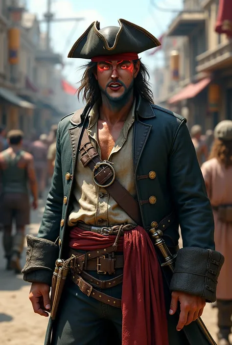 Do it the same but more realistic pirate 