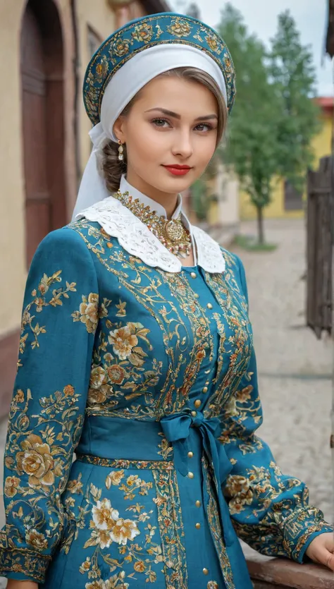 
one same goregous russian girl in different decade clothes