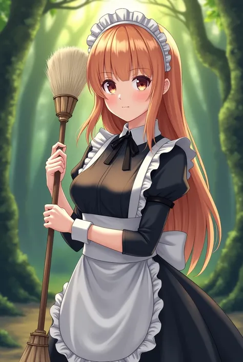 a woman in a maid costume holding a broom and a duster, maid costume, gorgeous maid, maid dress, french maid, maid outfit, wearing maid uniform, high quality costume, anime girl in a maid costume, maid, Cosplay of a kitten ! maid! dress, a sexy maid in a m...