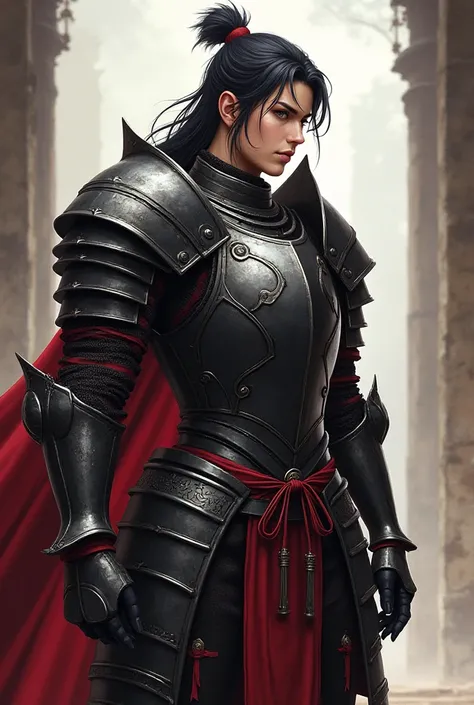 a woman in armor standing with her hands on her hips, attractive beefy male with armor, attractive male with armor, male warrior silver armor, black plate armor, wearing a dark heavy plate armor, tsubasa chronicles, skimpy leather armor, handsome guy in de...