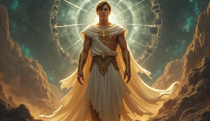 chronos,  youngest son of Uranus and Gaia, accepted the mission of his mother 