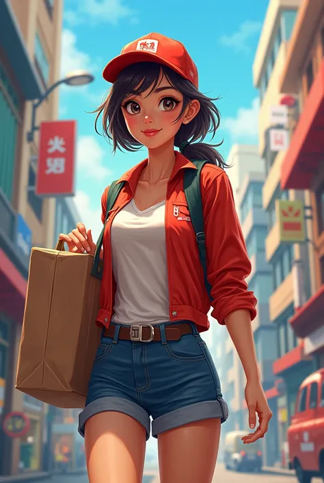 Delivery girl beauty 2D