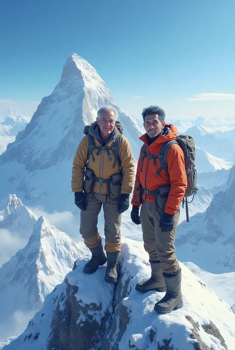 Edmund hillary and tenzing norgau on mount everest