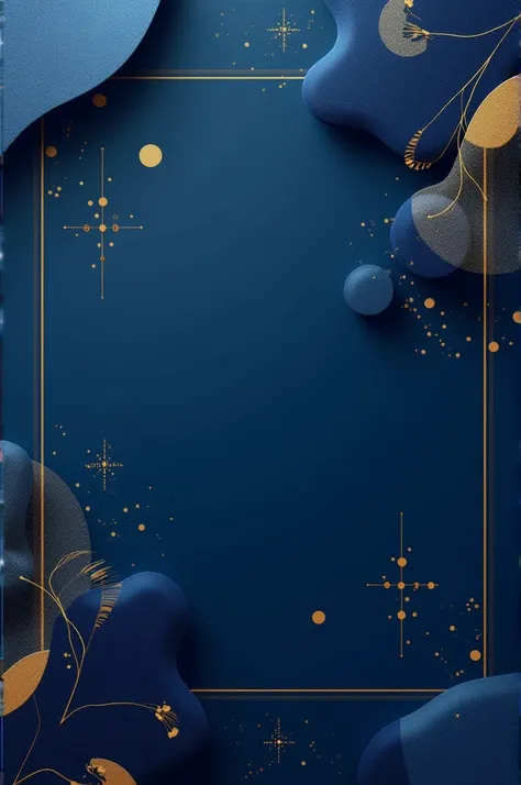 Cover Picture for a monthly report in blue and gold color