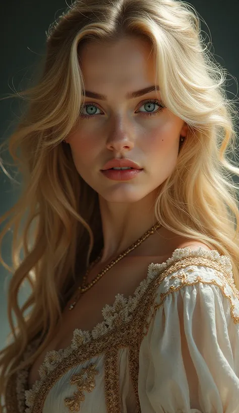 Russian  goregous  blonde  in different  time periods 