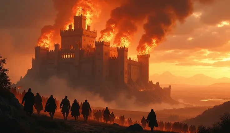 castle on fire