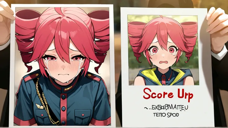  heavy sound teto, exuberant, masterpiece, ultra high quality, Facing the front, 
 commemorative photo , Crying face