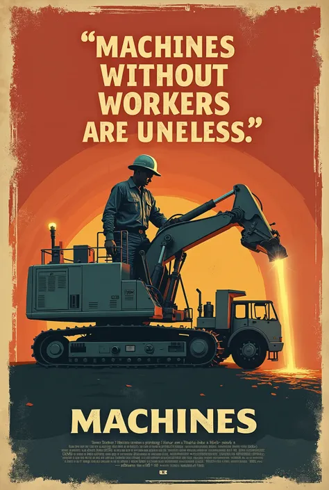  Make a movie poster about this principle from Karl Marx: 'Machines without 
workers are useless.
Guide question/s:
1. What does the statement "Machines without workers are useless" emphasize 
about the importance of workers?