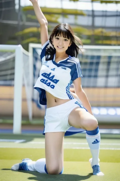 Wear white adidas high socks 、((( wear white high socks that stretch to the knee)))、Slender young gravure idol  ,     young and cute gravure idol whose face is having sex   ,  Japanese High School Girl Uniforms 、  realistic young gravure idol   ,    young ...