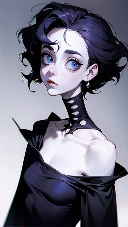   Tim Burton's style、clavicle、