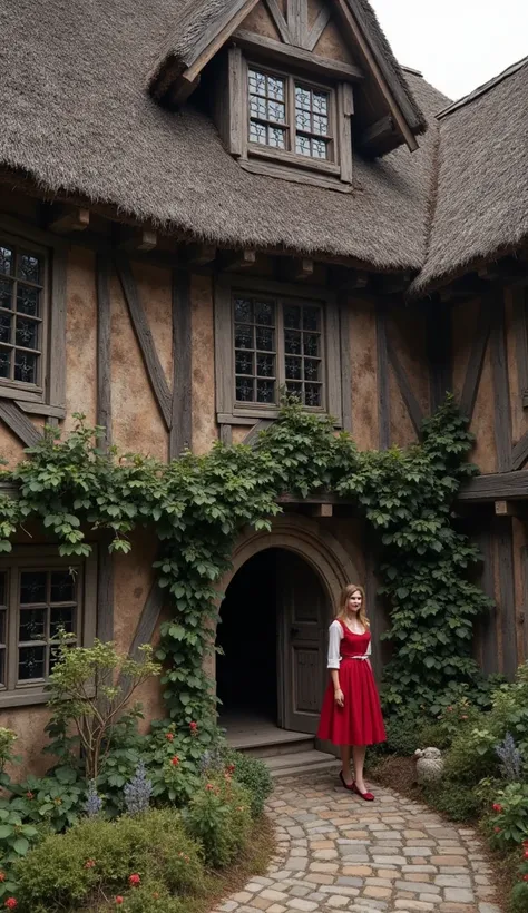 a medieval era whore house with petite working females