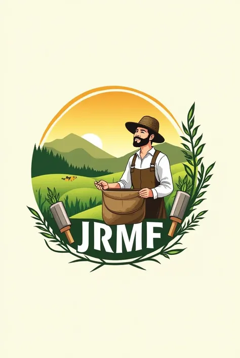 Create the logo of my foundation called JRMF which is an agro-pastoral farm 