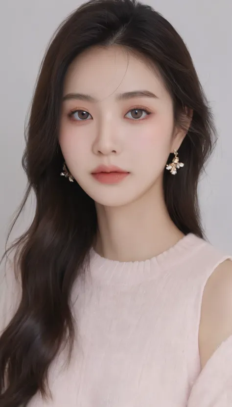 Medium width close-up , portrait, Wide-angle shooting, Personal photo , Front photo, 1 Girl, Miss, (Realism)、( intricate details :1.2)、(Masterpiece、:1.3)、 beautiful face, ( top quality :1.4)、( Ultra HD :1.2)、 Ultra HD 、(  meticulous eyes  )、( Detailed Face...