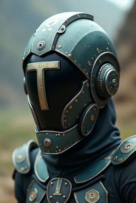 the helmet with the letter t on the forehead is fantastic