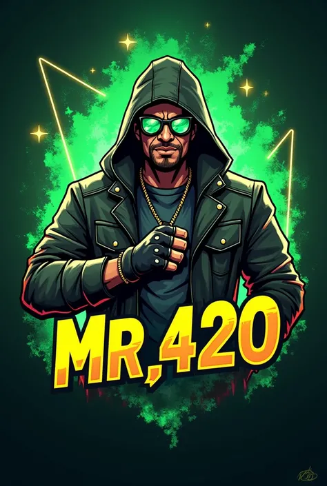 Creat a free fire gaming logo name of the logo MR 420