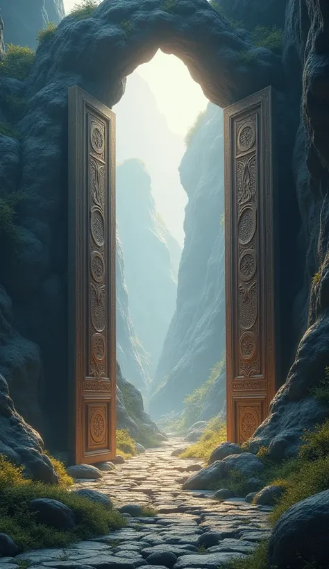 The gate creaks open, revealing the glowing Valley of the Crests.
