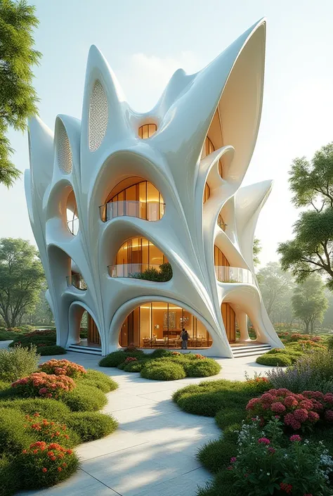 architectural design building flower inspired