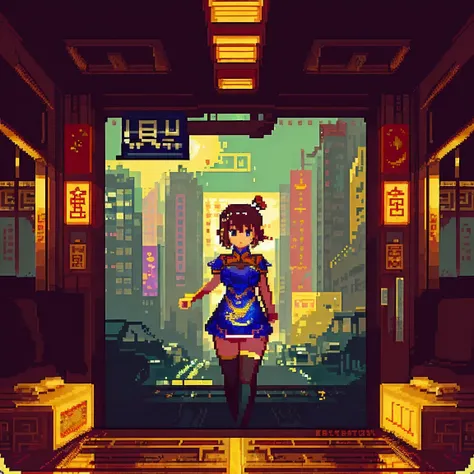 (((  game pixel art taken from inside a car )), Mix 4,(8k,  RAW photos,  best quality , Masterpiece:1.2), (  is present , photo-  is present :1.37), (( 1 girl)),  are cute , knight , rain,  wet,  professional lighting ,  photon mapping,  Physically Based R...