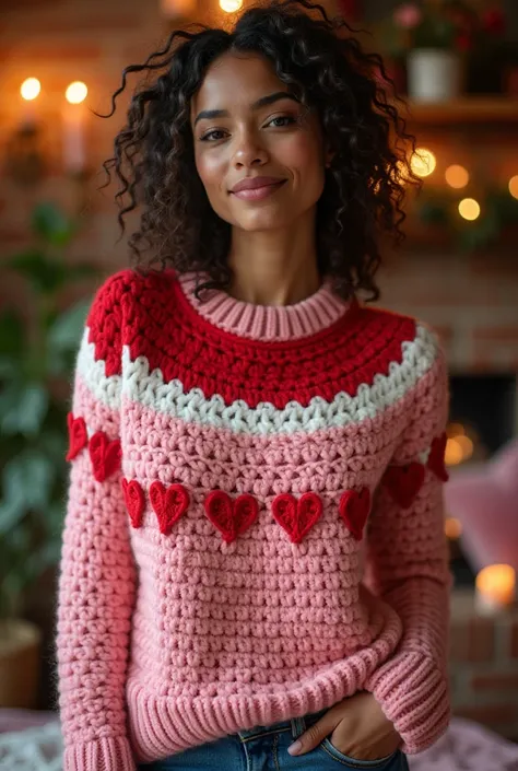 Valentine sweater crochet 