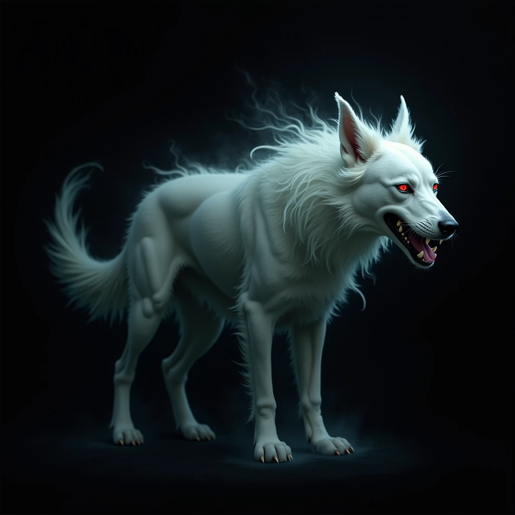 logo dog ghost Dracula black bg 