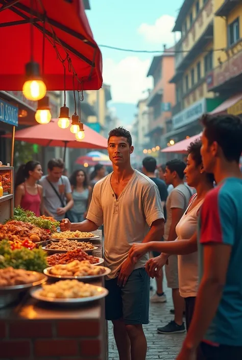 ronaldo selling foods