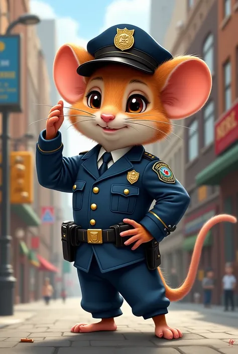 Super cute male cop mouse 