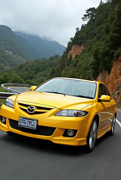 To yellow mazda 6 GG 2005