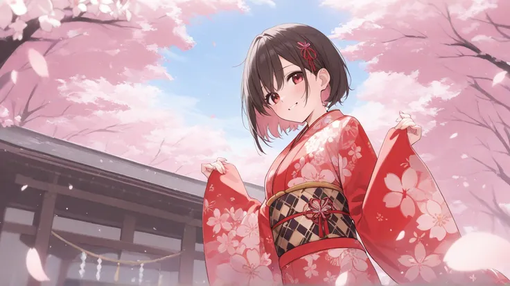 Cherry blossoms  kimono