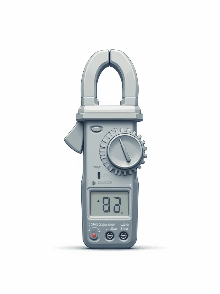 Clamp meter 2d image white background no text