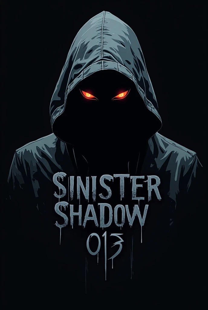 Create a logo for hacker Discord with the name sinister shadow 013 in the image