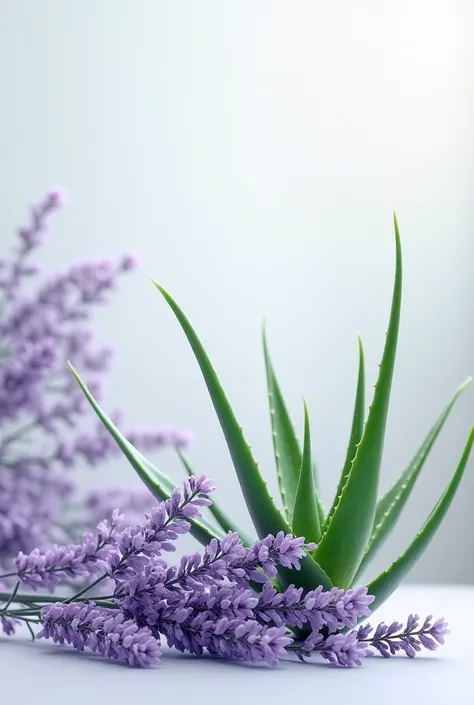 Aloe vera and lavender as one