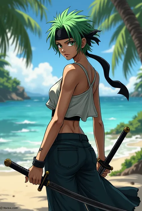 Zoro as a girl one piece 